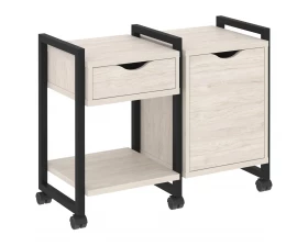 Тумба на колесных опорах наборная. Вариант №3 970х460х767 Loft images