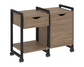 Тумба на колесных опорах наборная. Вариант №3 970х460х767 Loft images