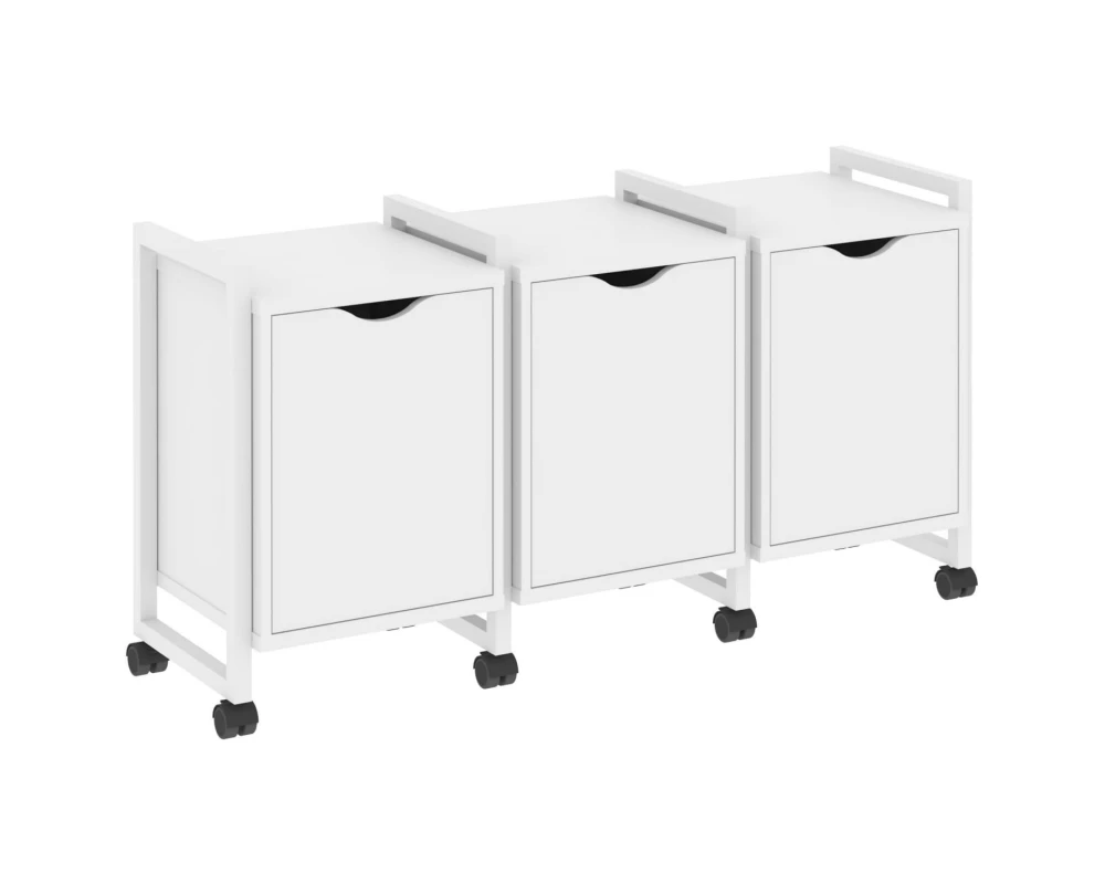 Тумба на колесных опорах наборная. Вариант №5 1440х460х767 Loft