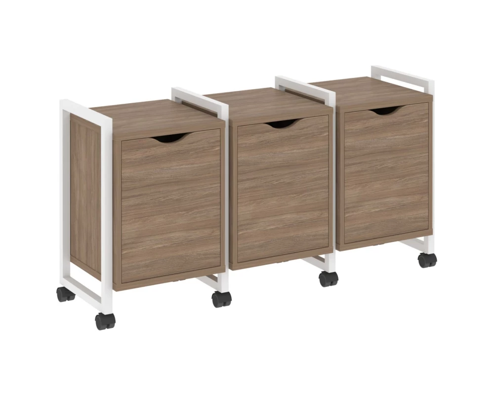 Тумба на колесных опорах наборная. Вариант №5 1440х460х767 Loft