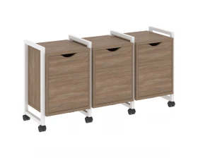 Тумба на колесных опорах наборная. Вариант №5 1440х460х767 Loft images