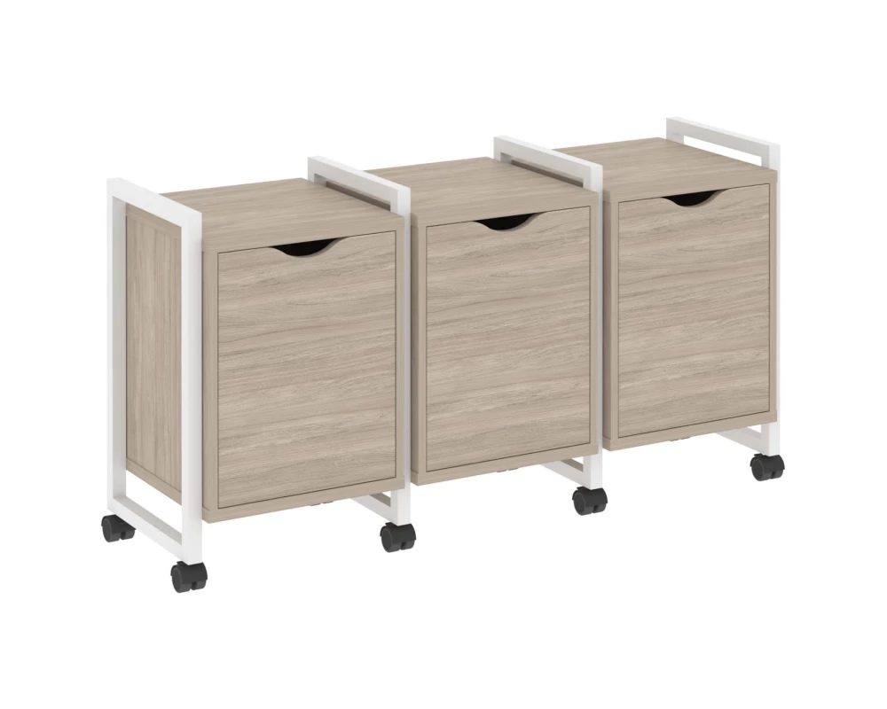 Тумба на колесных опорах наборная. Вариант №5 1440х460х767 Loft