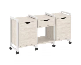 Тумба на колесных опорах наборная. Вариант №7 1440х460х767 Loft images