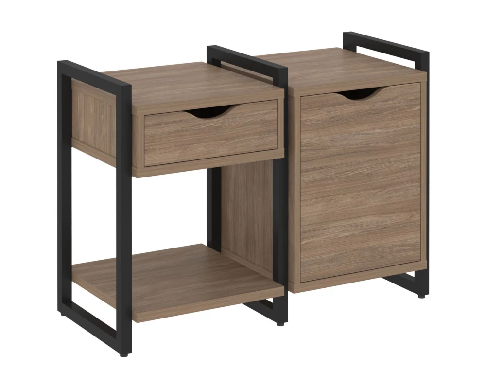 Тумба на регульруемых опорах наборная. Вариант №3 970х460х719 Loft