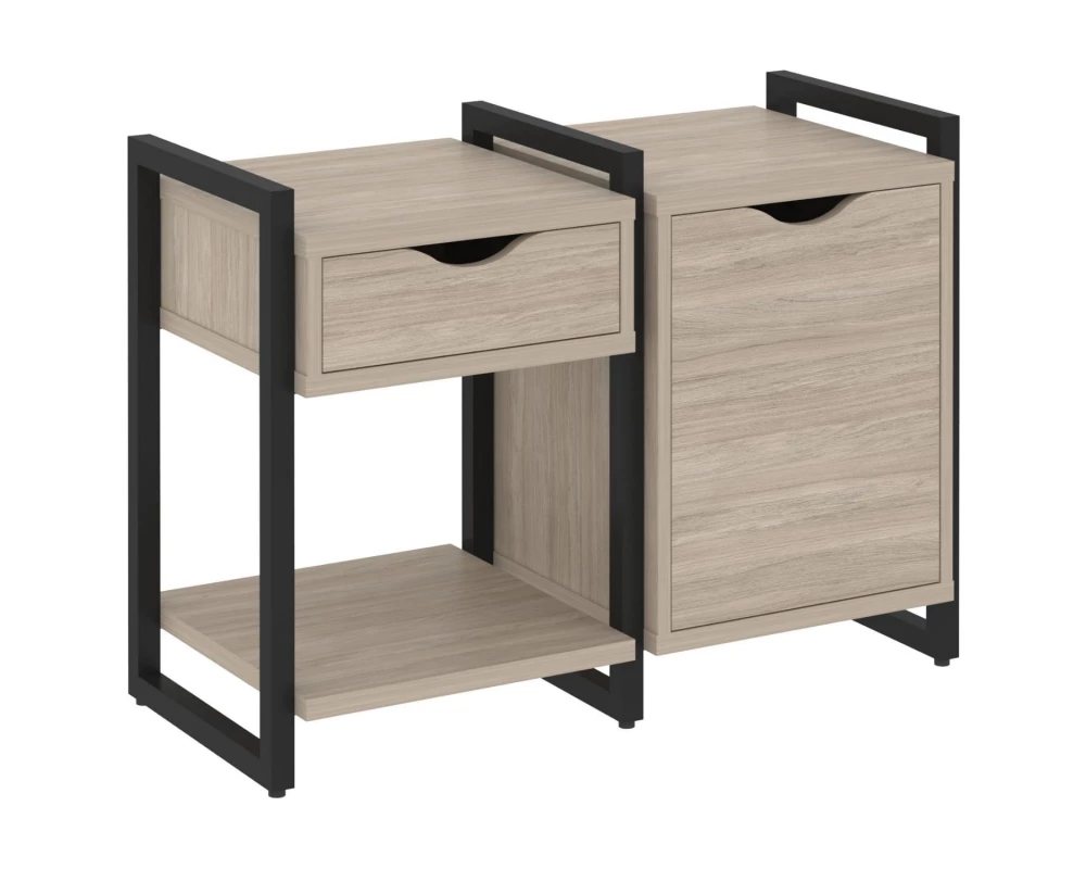 Тумба на регульруемых опорах наборная. Вариант №3 970х460х719 Loft