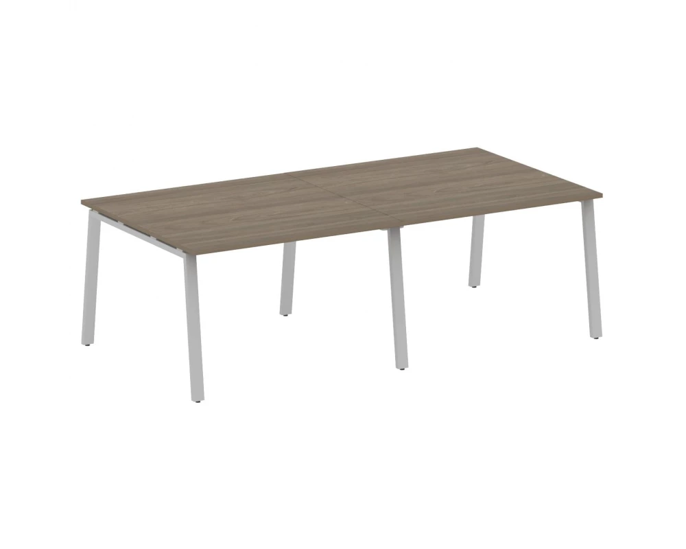 Переговорный стол (2 столешницы) на А-образном м/к 240x123,5x75 Metal System