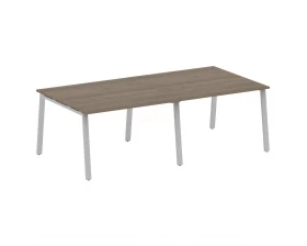 Переговорный стол (2 столешницы) на А-образном м/к 240x123,5x75 Metal System images