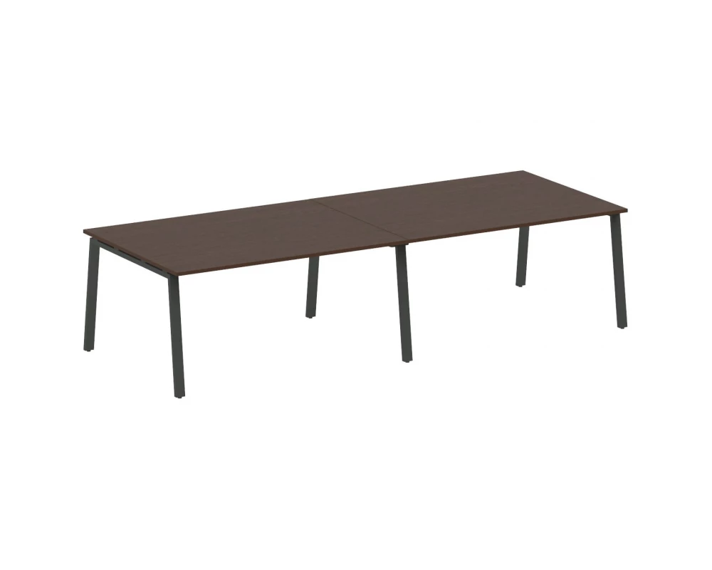 Переговорный стол (2 столешницы) на А-образном м/к 320x123,5x75 Metal System