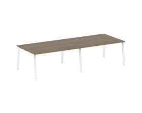 Переговорный стол (2 столешницы) на А-образном м/к 320x123,5x75 Metal System images