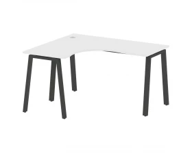 Стол криволинейный левый на А-образном м/к 140x120x75 Metal System images