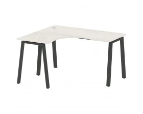 Стол криволинейный левый на А-образном м/к 140x120x75 Metal System images