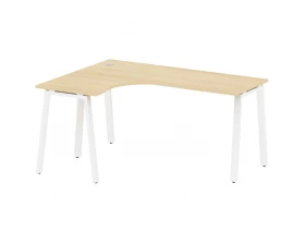 Стол криволинейный левый на А-образном м/к 160x120x75 Metal System images