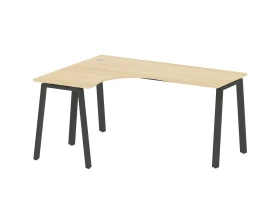 Стол криволинейный левый на А-образном м/к 160x120x75 Metal System images