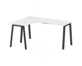 Стол криволинейный левый на А-образном м/к 160x120x75 Metal System images