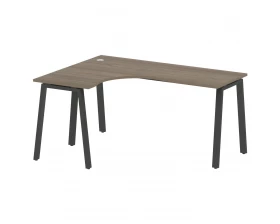 Стол криволинейный левый на А-образном м/к 160x120x75 Metal System images