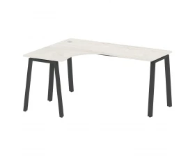 Стол криволинейный левый на А-образном м/к 160x120x75 Metal System images