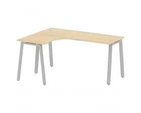 Стол криволинейный левый на А-образном м/к 160x120x75 Metal System images