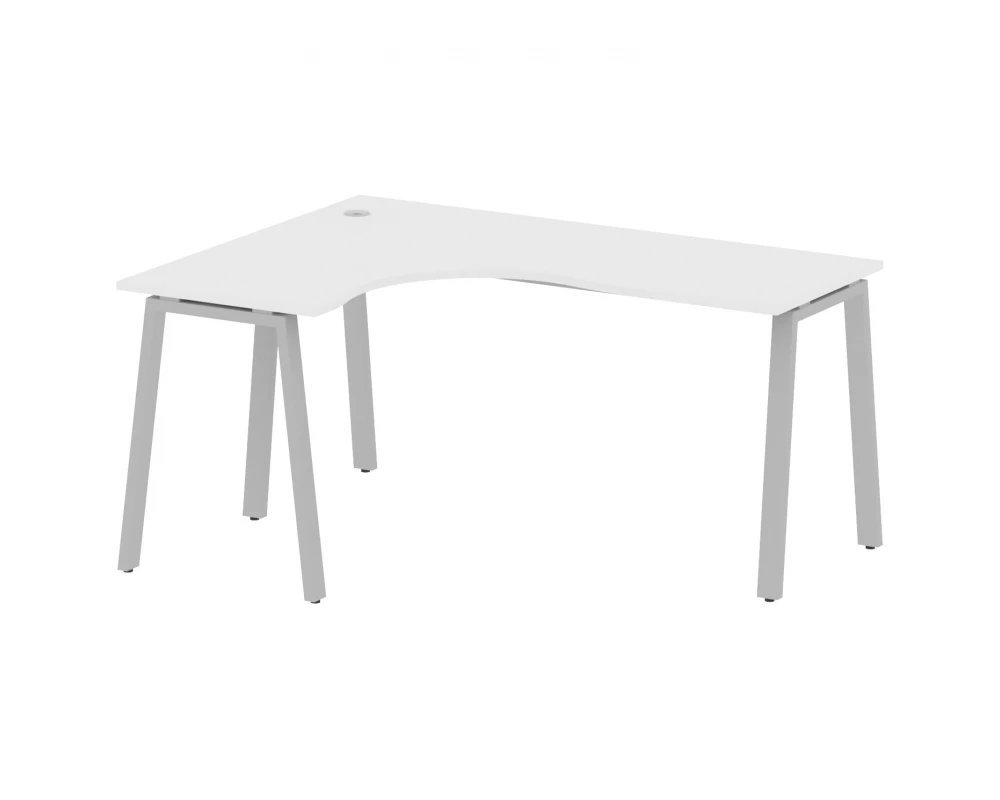 Стол криволинейный левый на А-образном м/к 160x120x75 Metal System