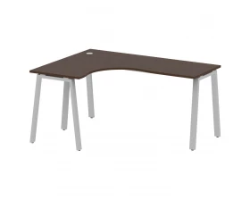 Стол криволинейный левый на А-образном м/к 160x120x75 Metal System images