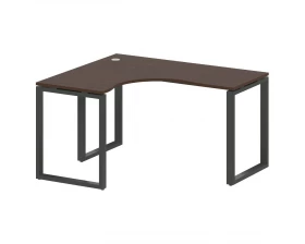 Стол криволинейный левый на О-образном м/к 140x120x75 Metal System images