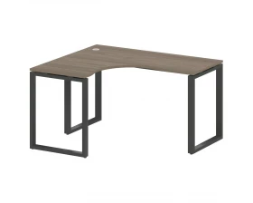 Стол криволинейный левый на О-образном м/к 140x120x75 Metal System images