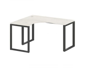 Стол криволинейный левый на О-образном м/к 140x120x75 Metal System images