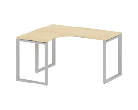 Стол криволинейный левый на О-образном м/к 140x120x75 Metal System images