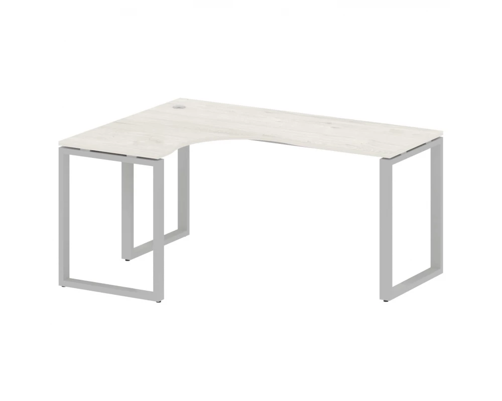 Стол криволинейный левый на О-образном м/к 160x120x75 Metal System