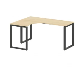 Стол криволинейный левый на О-образном м/к 160x120x75 Metal System images