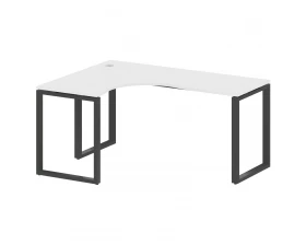 Стол криволинейный левый на О-образном м/к 160x120x75 Metal System images