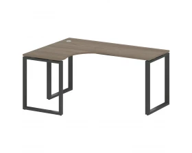 Стол криволинейный левый на О-образном м/к 160x120x75 Metal System images