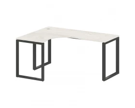 Стол криволинейный левый на О-образном м/к 160x120x75 Metal System images