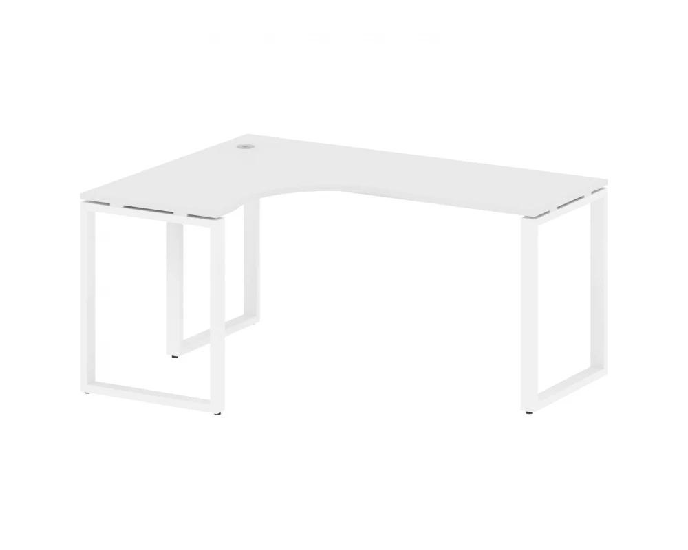 Стол криволинейный левый на О-образном м/к 160x120x75 Metal System