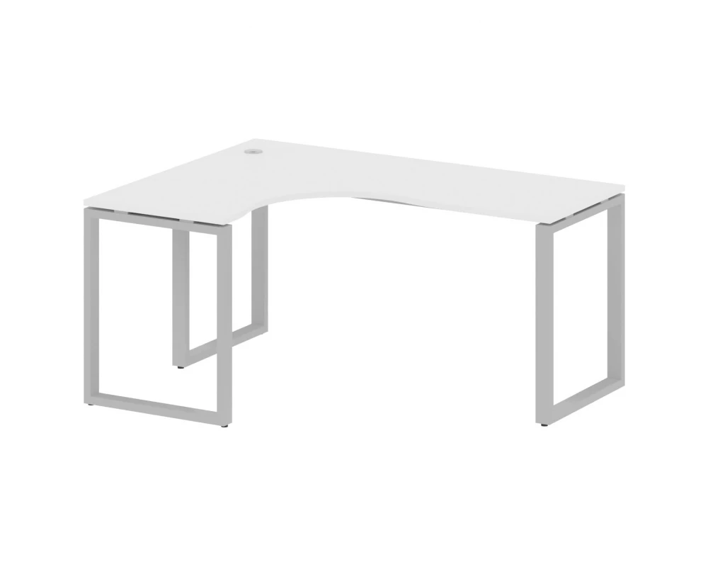 Стол криволинейный левый на О-образном м/к 160x120x75 Metal System