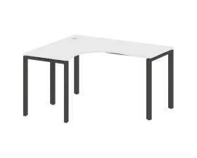 Стол криволинейный левый на П-образном м/к 140x120x75 Metal System images