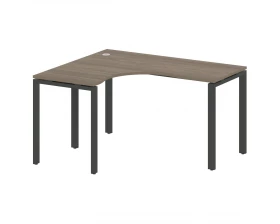 Стол криволинейный левый на П-образном м/к 140x120x75 Metal System images