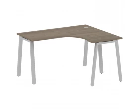 Стол офисный угловой правый на А-образном м/к 140x120x75 Metal System images