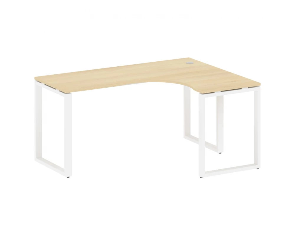 Стол криволинейный правый на О-образном м/к 160x120x75 Metal System