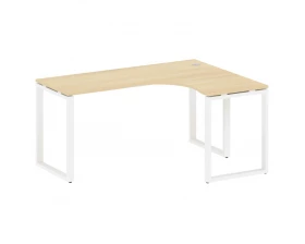 Стол криволинейный правый на О-образном м/к 160x120x75 Metal System images