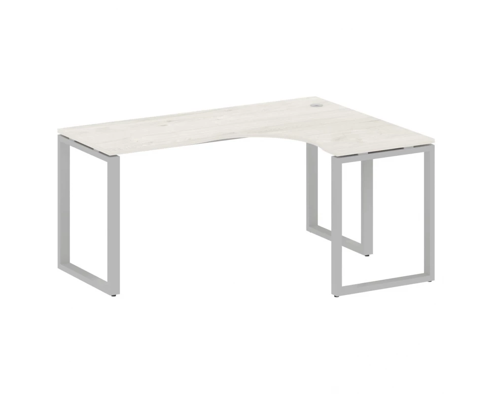 Стол криволинейный правый на О-образном м/к 160x120x75 Metal System