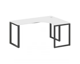 Стол криволинейный правый на О-образном м/к 160x120x75 Metal System images