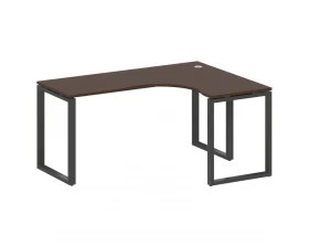Стол криволинейный правый на О-образном м/к 160x120x75 Metal System images