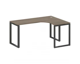 Стол криволинейный правый на О-образном м/к 160x120x75 Metal System images