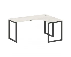 Стол криволинейный правый на О-образном м/к 160x120x75 Metal System images