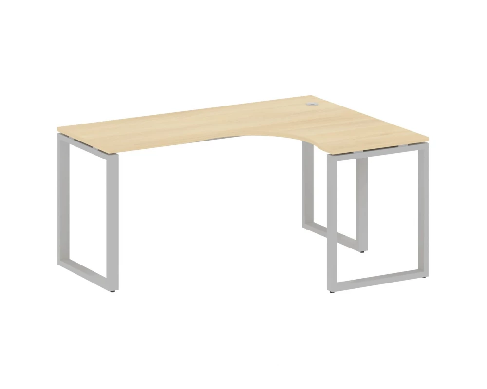 Стол криволинейный правый на О-образном м/к 160x120x75 Metal System