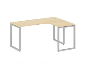 Стол криволинейный правый на О-образном м/к 160x120x75 Metal System images