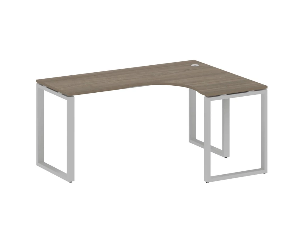 Стол криволинейный правый на О-образном м/к 160x120x75 Metal System