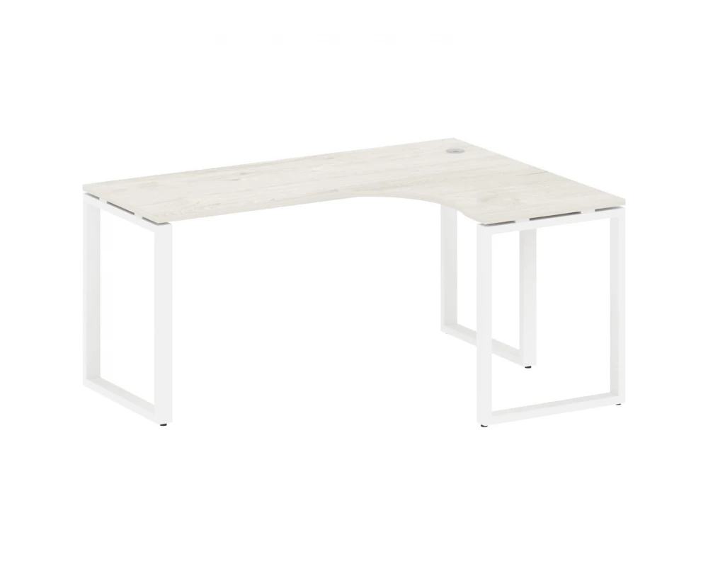 Стол криволинейный правый на О-образном м/к 160x120x75 Metal System