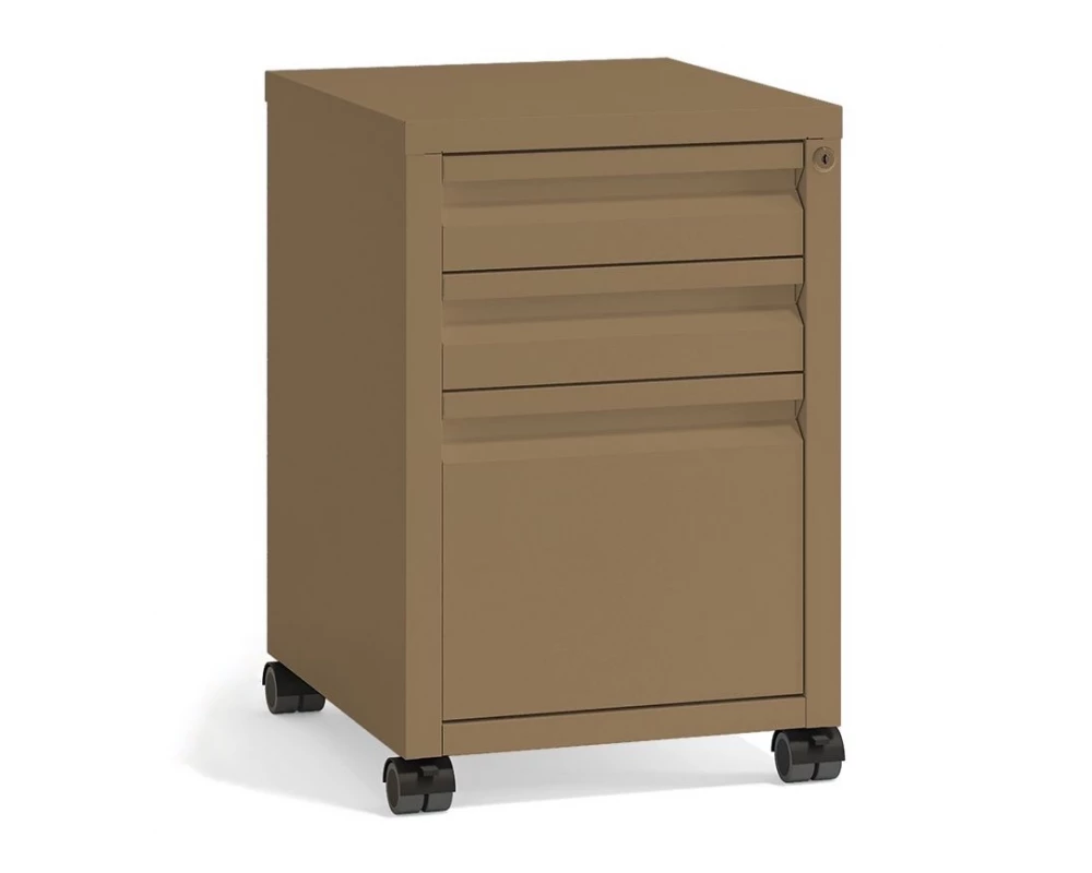 Тумба мобильная металлическая (центральный замок) Riva Metal