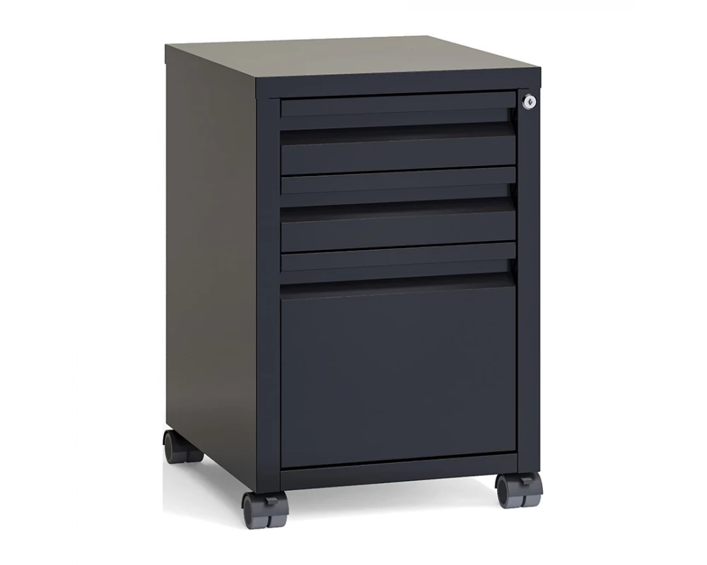 Тумба мобильная металлическая (центральный замок) Riva Metal